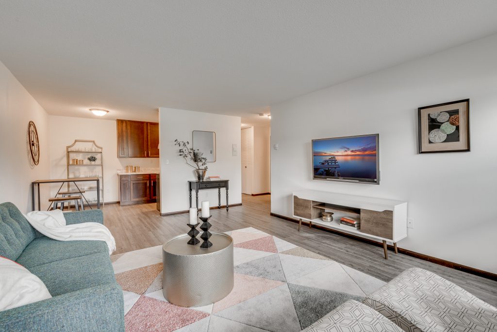 Open Concept Layouts At Sumter Green Apartments In Crystal, MN